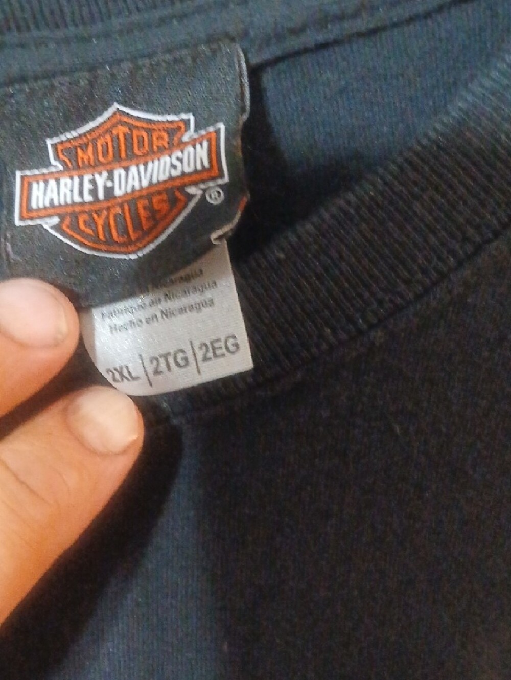 Harley-Davidson Black Crewneck Skull Graphic Sweater - Picture 2 of 3